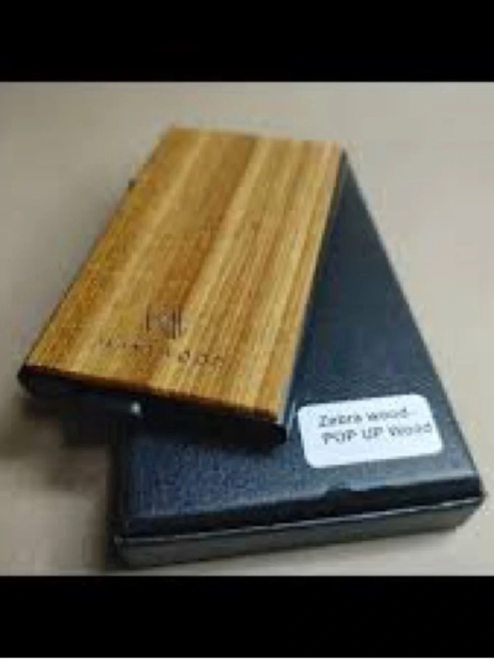 Avant Wood Bamboo Smart Wallet (Pop-Up Card Holder)